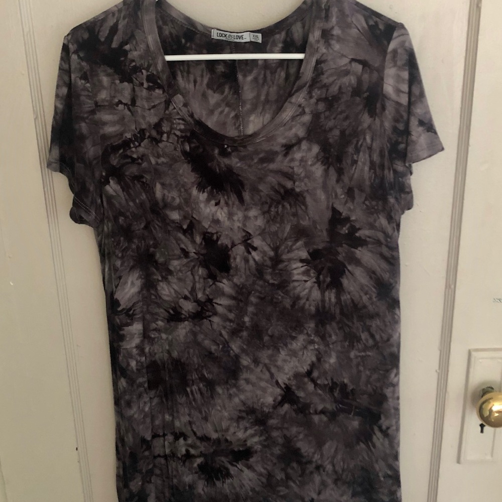 Tie die long top